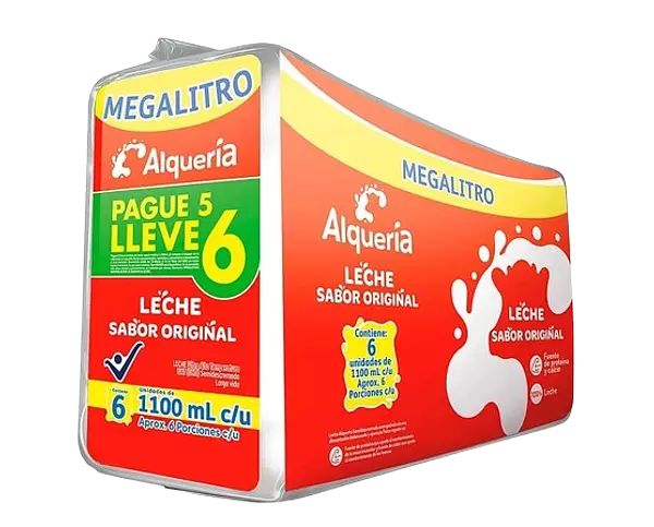 Leche Alqueria Original X1100 Ml X6