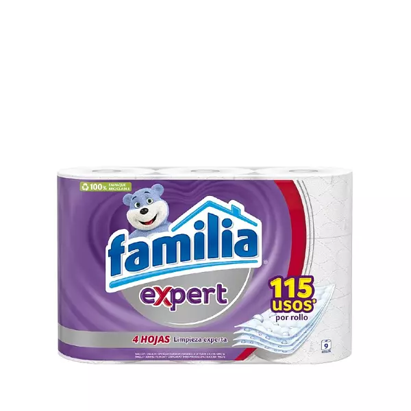 Papel Higiénico Familia Expert X9