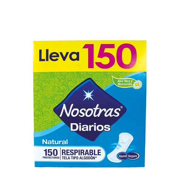 Protecctores Nosotras Diarios Respirable X150