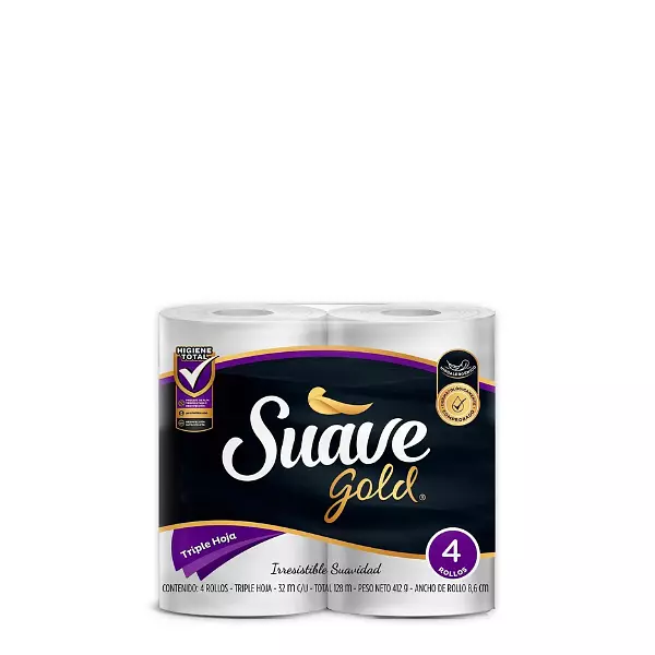 Papel Higiénico Suave Gold X4