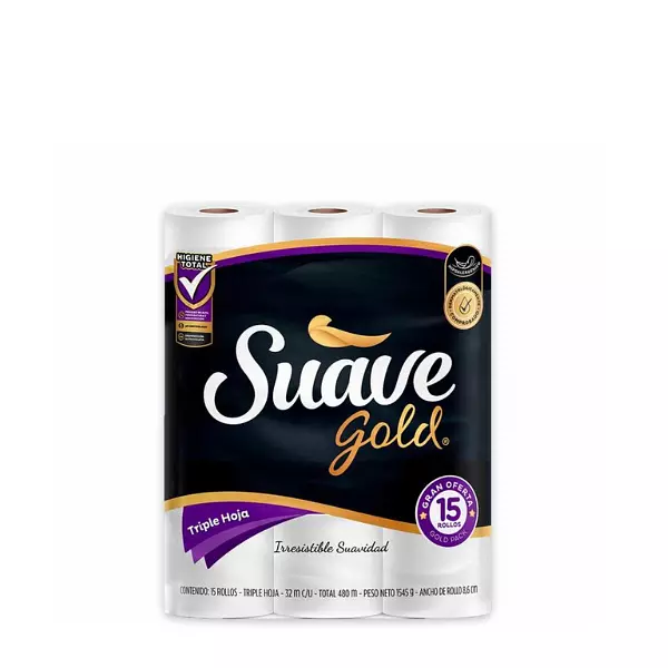 Papel Higiénico Suave Gold X15