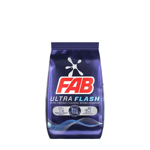 Detergente En Polvo Fab Ultra Flash