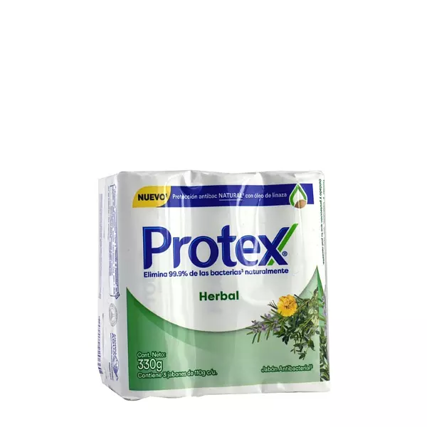 Jabon De Baño Protex Herbal x3