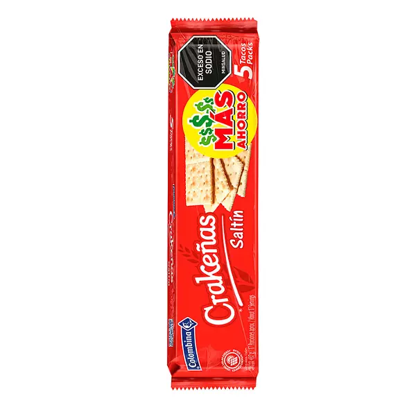 Galletas Crakeñas Saltin x5 Tacos 