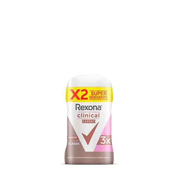 Desodorante En Barra Rexona Clinical Expert Classic X2