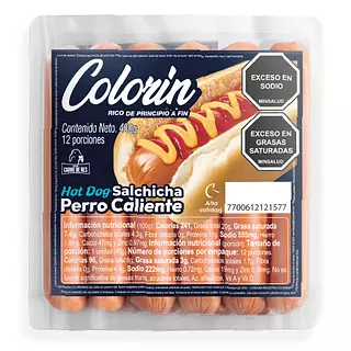 Salchicha Perro Caliente Colorín X12