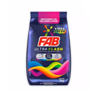 Detergente Fab Polvo Ultra Color 1000gr