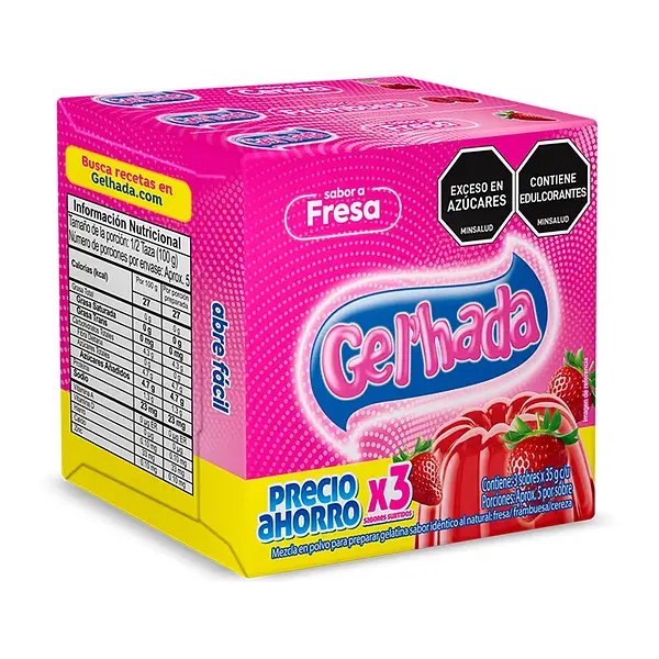 Gelatina Gelhada Surtida X3