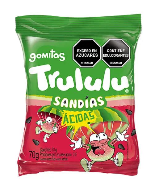 Gomas Trululu Sandias Acidas 70g