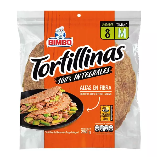 Tortillas Bimbo Integrales M X8