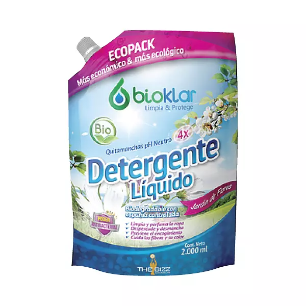 Detergente Bioklar Liquido Ecopack