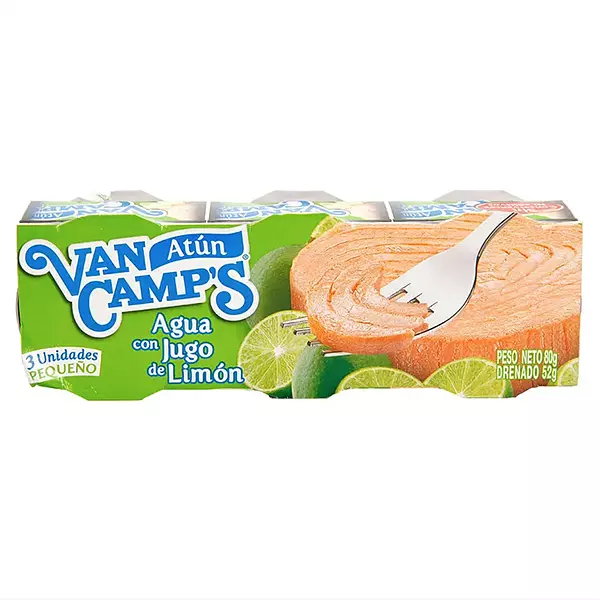 Atún Van Camps Lomitos Agua Con Limon X3