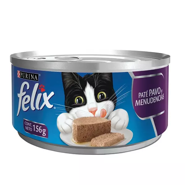 Alimento Humedo para Gatos Felix Pavo Menudencias