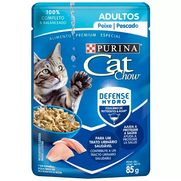 Alimento para Gatos Cat Chow Pouches Pescado