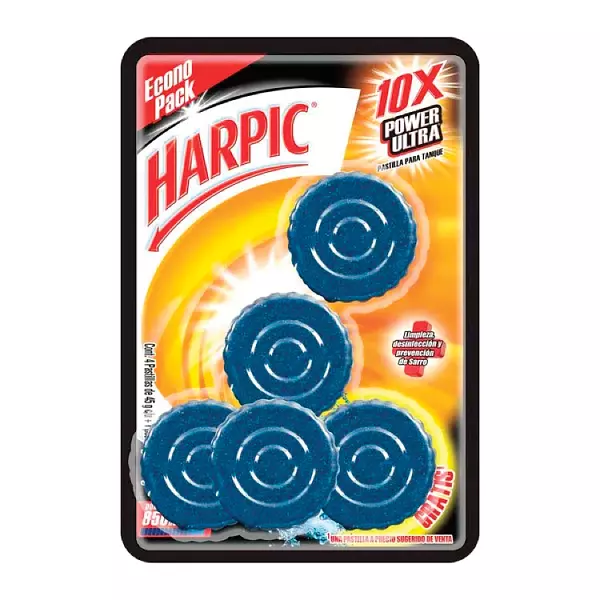 Harpic Pastilla Para Baños Azul Pague 3 Lleve 5