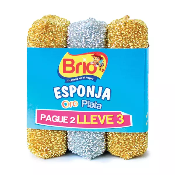 Brio Esponja Para La Cocina Oro