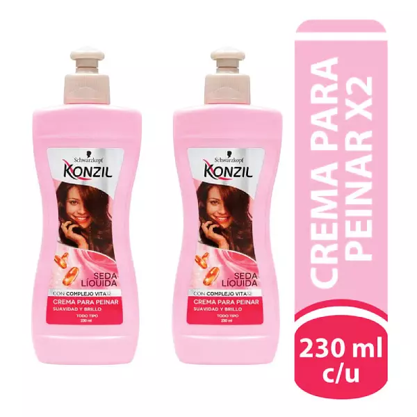 Konzil Crema para Peinar Seda Liquida P.E