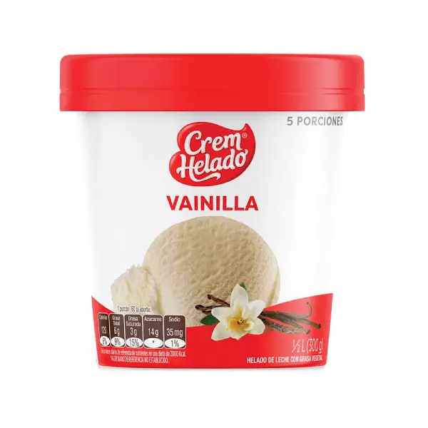 Crem Helado Tradicional Vainilla