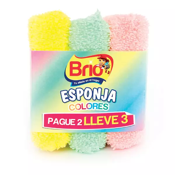 Brio Esponja Para La Cocina Colores