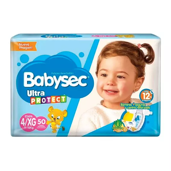 Pañal Babysec Ultra Protec Xg