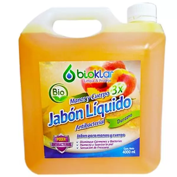 Bioklar Jabón Liquido Durazno