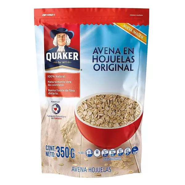 Avena En Hojuelas Quaker En Zipper