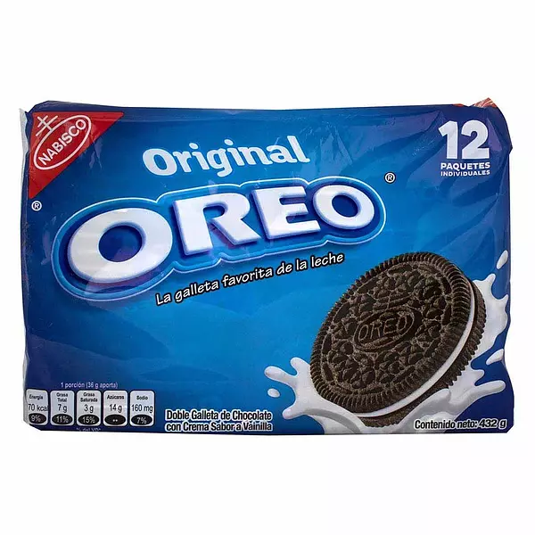 Galletas Oreo Vainilla Tradicional X12