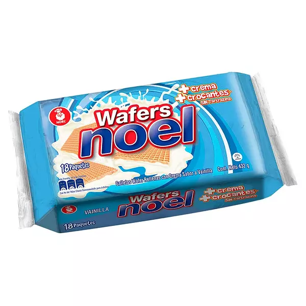 Galletas Noel Wafers Vainilla X18