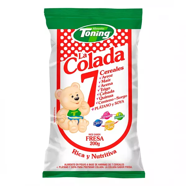 Colada Toning 7 Cereales Fresa