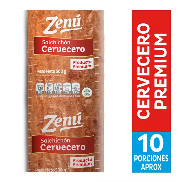 Zenu Salchichon Cervecero 500gr Premium