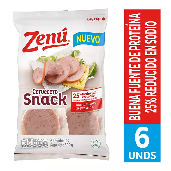 Zenu Salchichon Cervecero Snacks