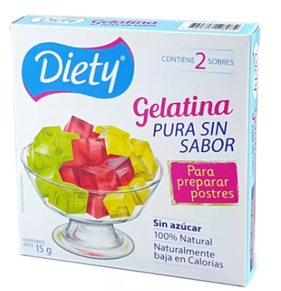 Gelatina Diety Sin Sabor