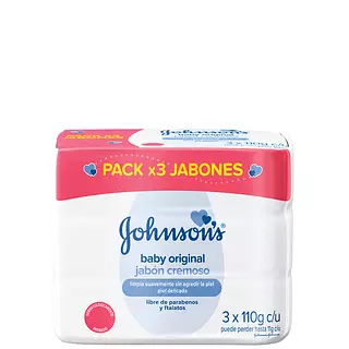Jabón Johnsons Baby Original X3