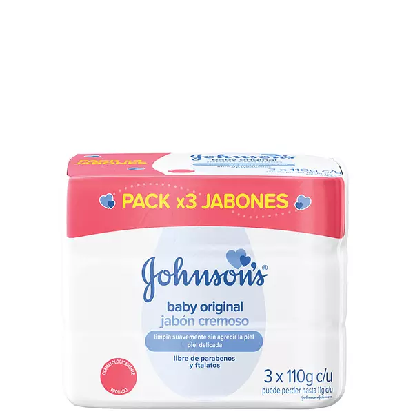 Jabón Johnsons Baby Original X3