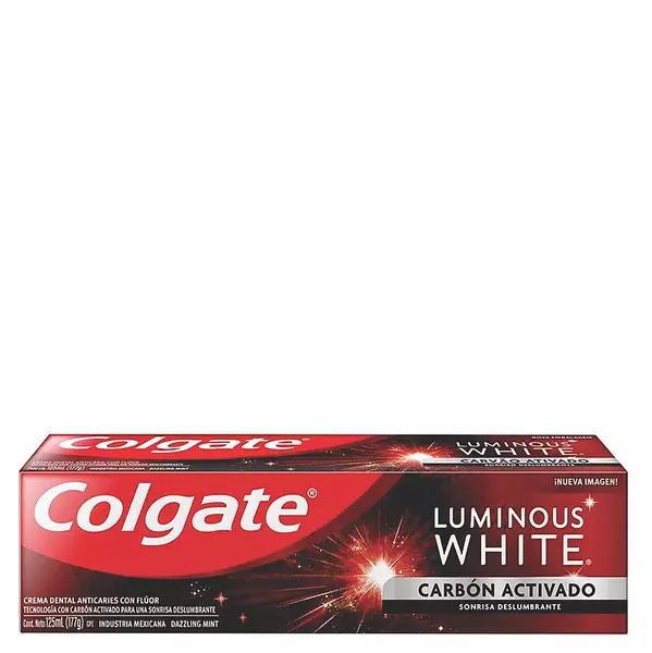 Crema Dental Colgate Luminous White Carbón Activado