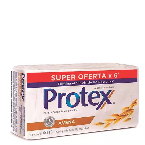 Jabón De Baño Protex Avena X6