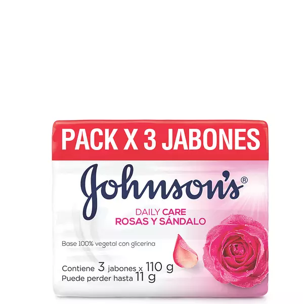 Jabón De Baño Johnson & Johnson Rosas Y Sandalos X3