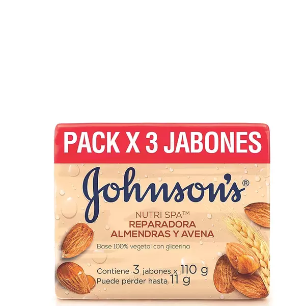 Jabón De Baño Johnson & Johnson Avena X3