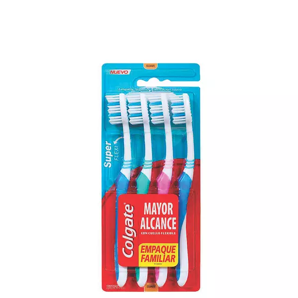 Cepillo Dental Colgate Flex Suave X4