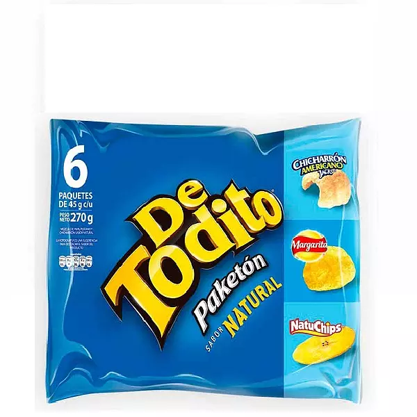 Papas Detodito Paketon Natural X6