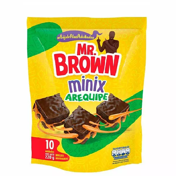 Brownie Mr Brown Mini Arequipe X10