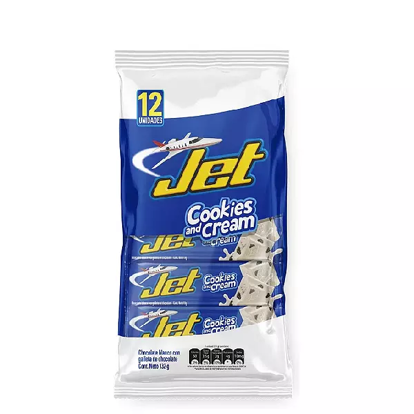 Chocolatina Jet Cookies And Cream X12