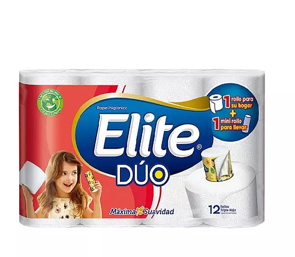 Papel Higiénico Elite Papel Duo X12