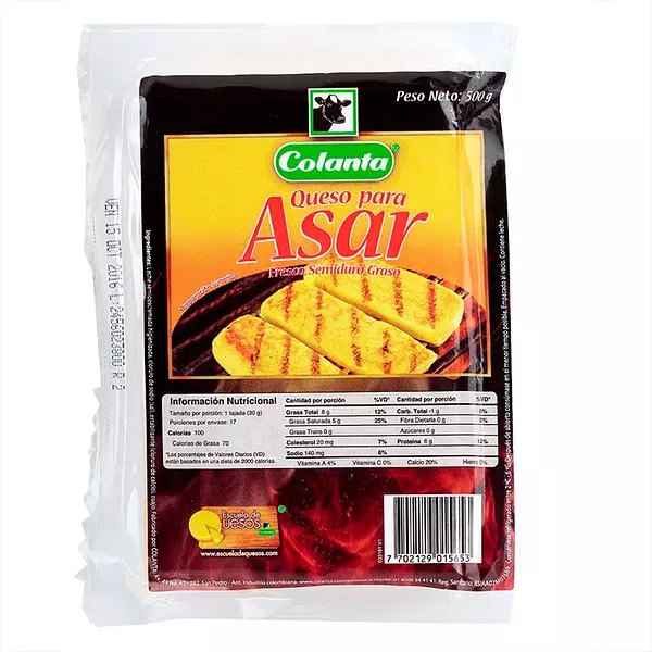 Queso Para Asar Colanta