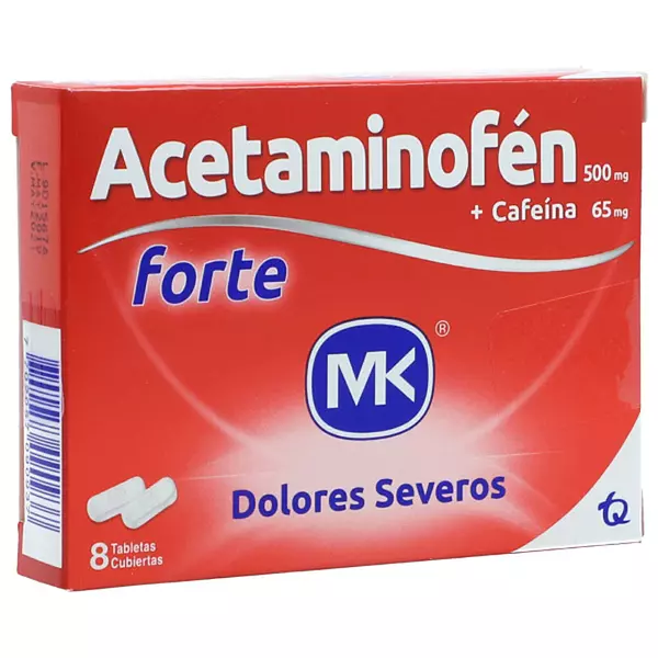 Acetaminofen Mk X8 Forte