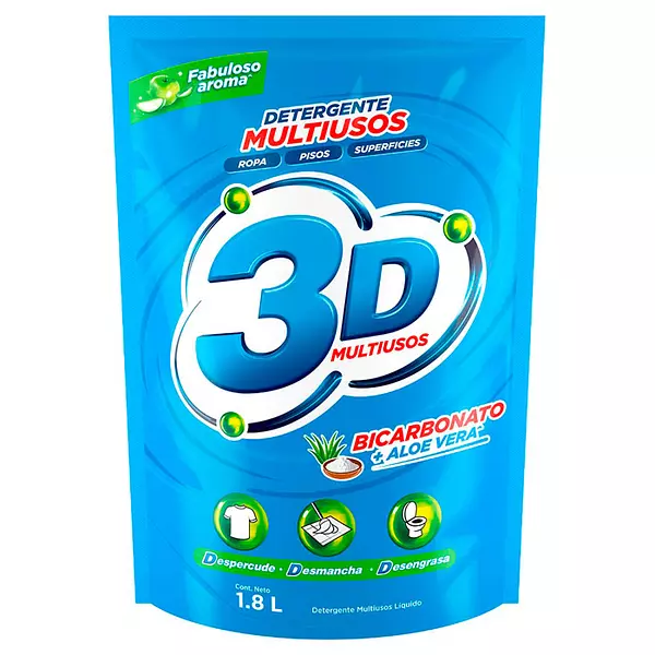 Det. 3d Liq Multiusos 1.8lt