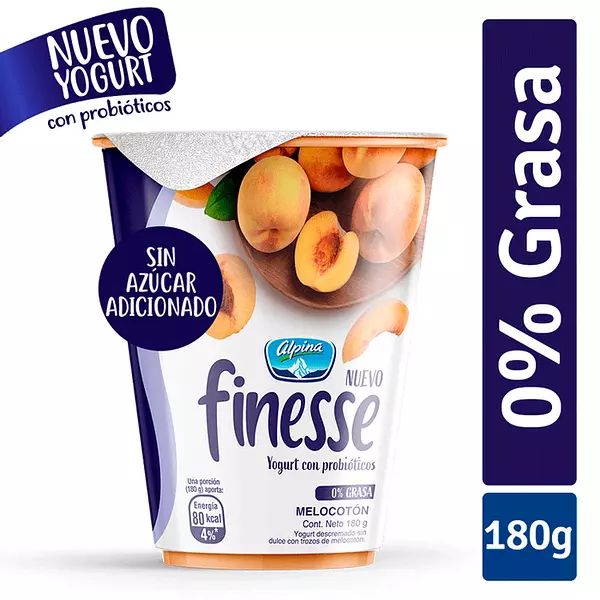 Yogurt Finesse Alpina Melocotón