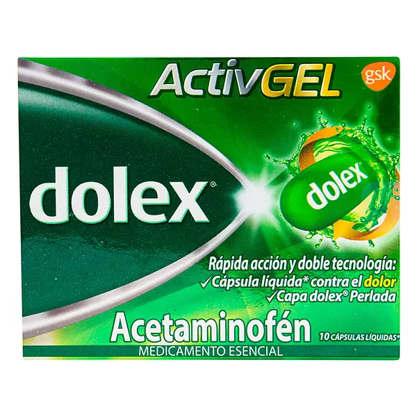 Dolex Active Gel x 10 Tabletas