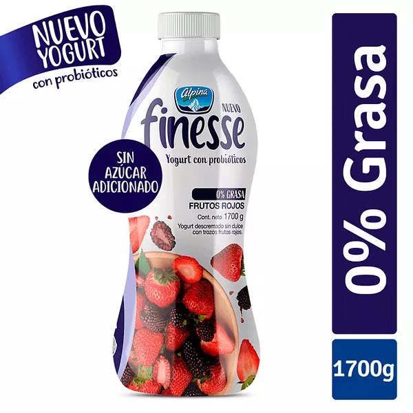 Yogurt Finesse Alpina Frutos Rojos