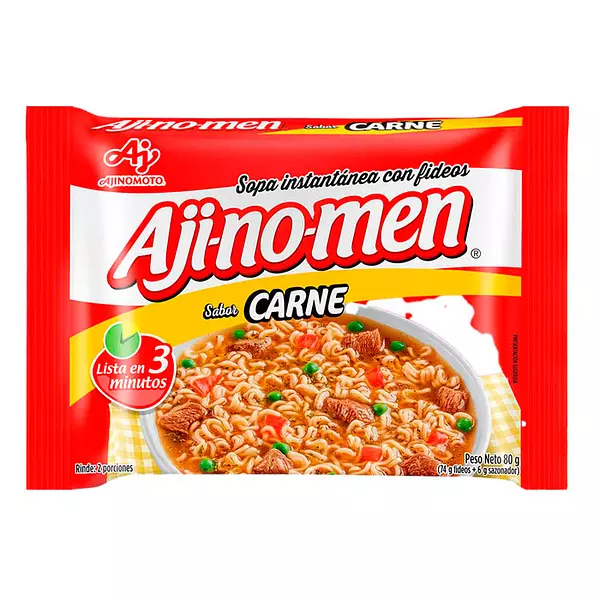 Sopa Instantánea Ajinomen Carne